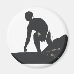 Hermosa Beach Surfer Magnet Magneet