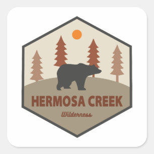 Hermosa Creek Wilderness Colorado Beer Vierkante Sticker