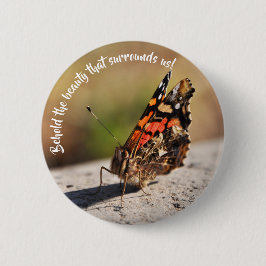 Hermosa Mariposa Ronde Button 5,7 Cm