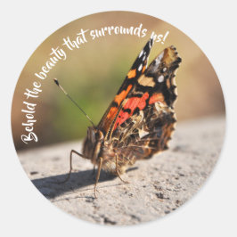 Hermosa Mariposa Ronde Sticker