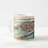 Hermosa vita del puente Don Luiz I Koffiemok (Voorkant links)