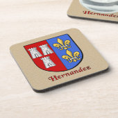 Hernandez Family Shield Onderzetter (Linkerzijde)