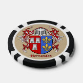 Hernandez Heraldic Arms Poker Chips (Enkel)