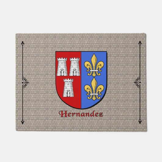 Hernandez Historisch Schild op Cobblestone Deurmat (Voorkant)