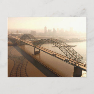 Hernando de Soto Bridge in Memphis Briefkaart