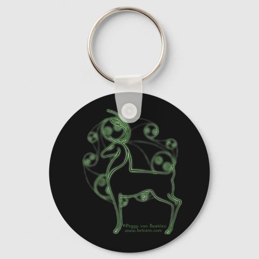 Herne Celtic Deer Sleutelhanger, Black Sleutelhanger (Voorkant)