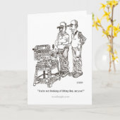 Hernia Cartoon Card Kaart (Gele Bloem)