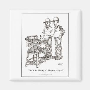 Hernia Cartoon Magnet Magneet