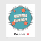 Hernieuwbare bronnen sticker (Vel)