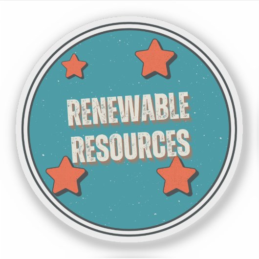 Hernieuwbare bronnen sticker (Voorkant)