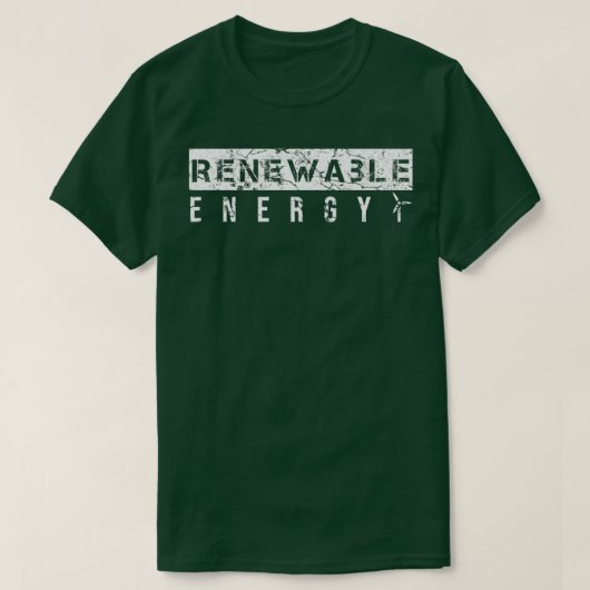 Hernieuwbare energie 7 t-shirt (Design voorkant)