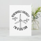 hernieuwbare energie bedankkaart (Staand voorkant)