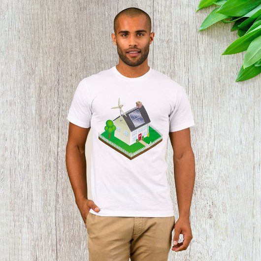 Hernieuwbare energie Huis Mannen T-shirt