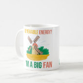 hernieuwbare energie? Ik ben een Big Fan Koffiemok (Voorkant links)