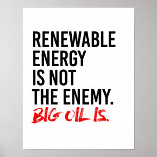 HERNIEUWBARE ENERGIE IS NIET HET ENEMIE - - Pro-Sc Poster