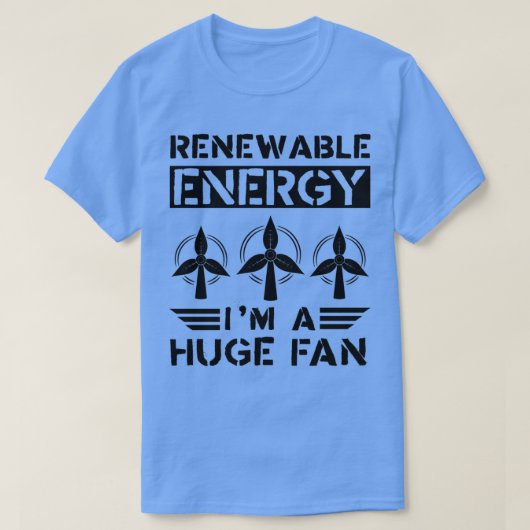 Hernieuwbare energie Ix27m A grote ventilator T-shirt (Design voorkant)