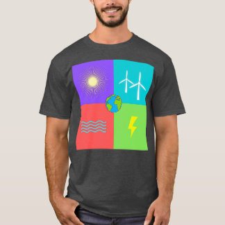Hernieuwbare energie onze aarde t-shirt