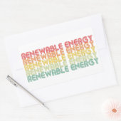 hernieuwbare energie rechthoekige sticker (Envelop)