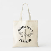 hernieuwbare energie tote bag (Achterkant)