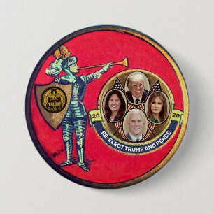 Hernieuwde verkiezing Trump 2020 Ronde Button 7,6 Cm