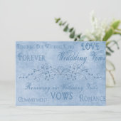 Hernieuwde weddenschappen - Blauwe texturen Kaart (Staand voorkant)