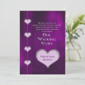 HERNIEUWING VAN DE WEDINGSTEMMEN - PAARS - HOORZIT KAART (Staand voorkant)