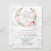 Hernieuwing van geloften Elegant Roze Goud Bloem M Kaart (Voorkant)