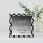 HERNIEUWING VAN WEDINGSTEMMEN - ZWARTE/WITTE KAART (Staand voorkant)