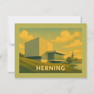 Herning Denemarken Moderne Kunst Briefkaart
