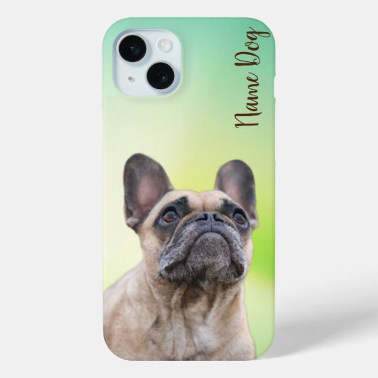 Hernoem je bulldog Franse hond op de telefoonhoesj Case-Mate iPhone Case (Achterkant)