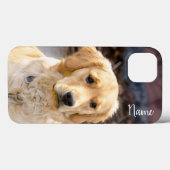 Hernoem je Golden Retriever-hond op de telefoonhoe Case-Mate iPhone Case (Achterkant (horizontaal))