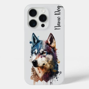 Hernoem je Husky hond op de telefoonhoesjes iPhone 15 Pro Case