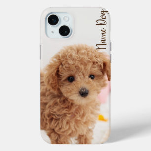 Hernoem je poedelhond op de telefoonhoesjes iPhone 15 mini hoesje