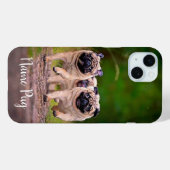 Hernoem je Pug Dog hond op de telefoonhoes Case-Mate iPhone Case (Achterkant (horizontaal))