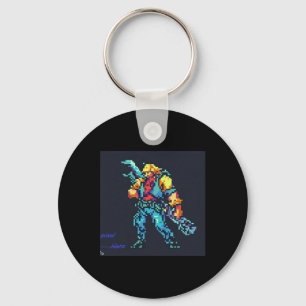 Hero ( 90's Retro Videospel Pixel Style Art) Sleutelhanger