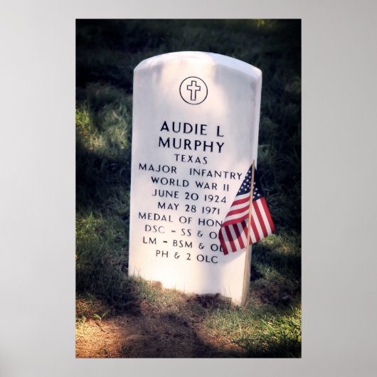 HERO AUDIE MURPHY GRAVE - ARLINGTON POSTER (Voorkant)
