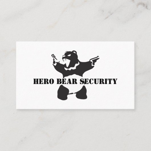Hero Beer Security Visitekaartje (Voorkant)