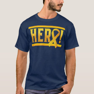Hero. - Bewustmaking van kinderkanker met lint T-shirt