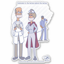 Hero Custom Cut Stickers