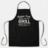 Hero Dad BBQ Schort - Geen Cape Nodig Grill Master (Voorkant)