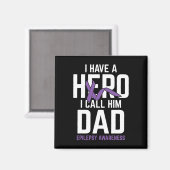 Hero Dad Epilepsie Bewustzijn Epilepsie Pati Magneet (Voorkant / Achterkant)