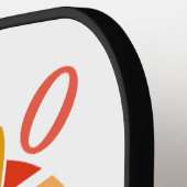 Hero Dad Fath Sunset Stropdas, snor en zonnebril Pickleball Paddle (Links Detail)