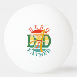 Hero Dad Fath Sunset Stropdas, snor en zonnebril Pingpongballen