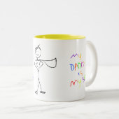 Hero Dad Tweekleurige Koffiemok (Voorkant rechts)