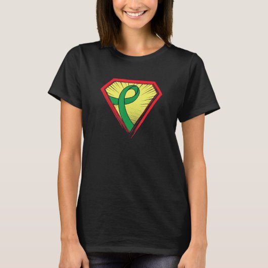 Hero Depression Awareness Supporter Ribbon T-shirt (Voorkant)