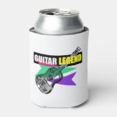 Hero Gitaar Legend Retro Illustration Kan Blikjeskoeler (Blikje Voorkant)
