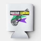 Hero Gitaar Legend Retro Illustration Kan Blikjeskoeler (Achterkant)