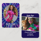 Hero Glow Photo Coscards Cosplay Cartes de commerc (Devant / Derrière)
