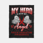 Hero is nu mijn engelenhersenaneurysma intracrania fleece deken (Voorkant)
