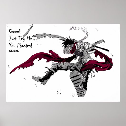 Hero Killer Stain Poster (Voorkant)